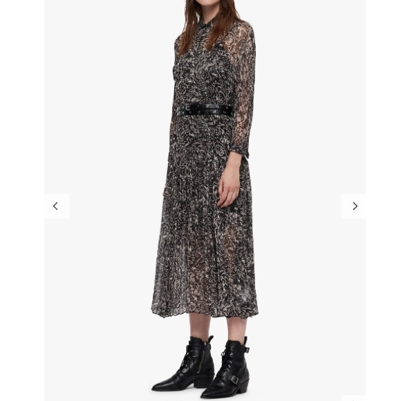 AllSaints ‘Eley’ midi dress. - Picture 3 of 16